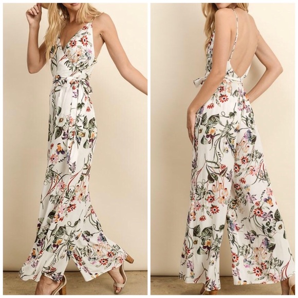 Floral Jumpsuit - Picture 2 of 2